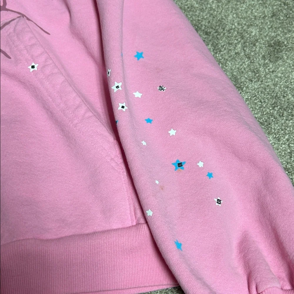 Sp5der OG Pink Web Hoodie - Picture 4 of 8